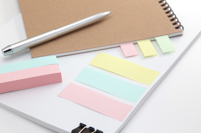 ボールペン　付箋